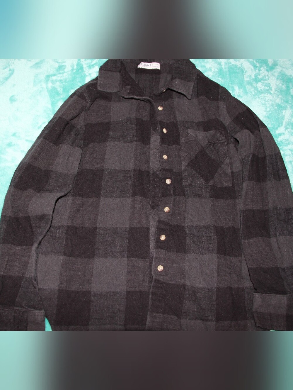 Women's Grey And Black Flannel